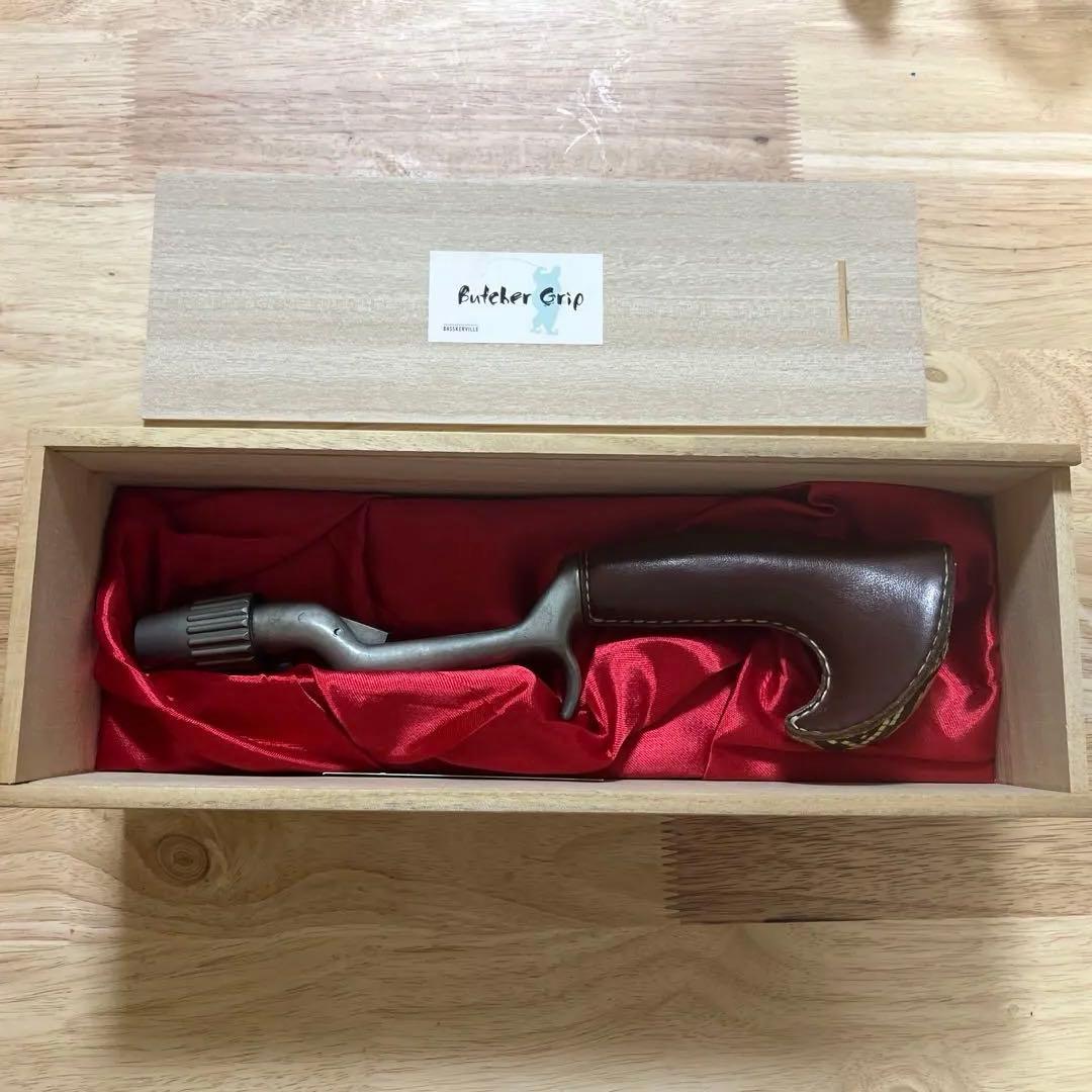 バスカヴィル　ブッチャーグリップ　革 トップウォーターロッドグリップ