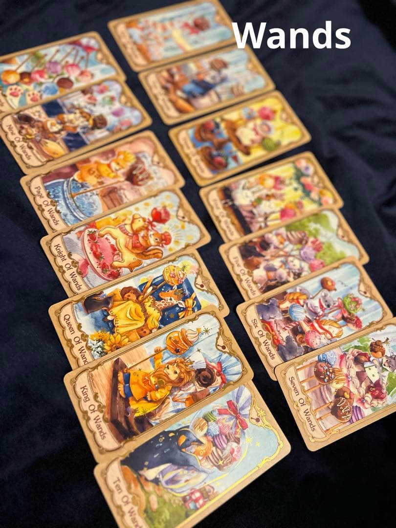 小動物と美食のタロットカード 78枚＋2枚　Maruco Art