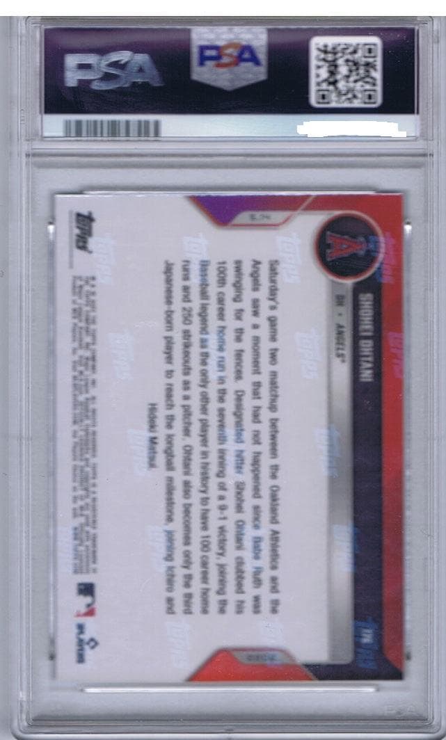 大谷翔平ベーブルース以来の100本塁打250奪三振を記録した記念カード(鑑定済)