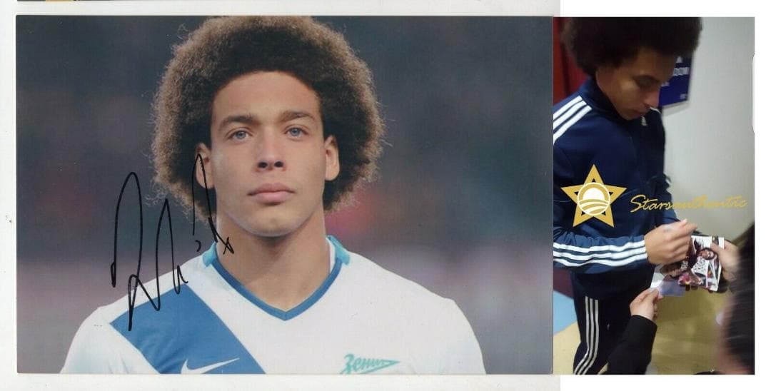 直筆サイン入り写真 アクセル・ヴィツェル SA鑑定済