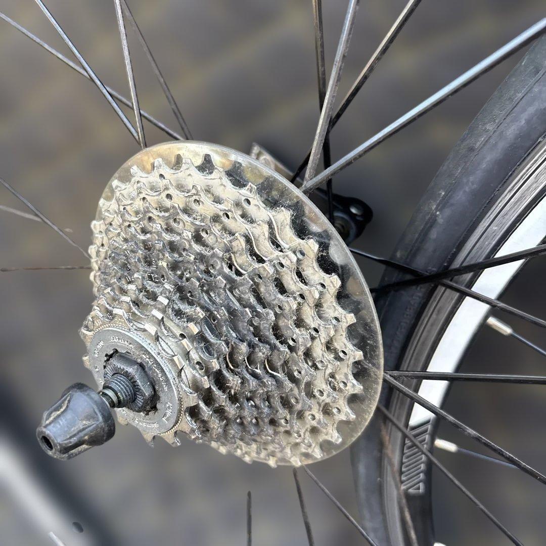 ボントレガー　700C 完組アルミホイール シマノ10速スプロケット付き