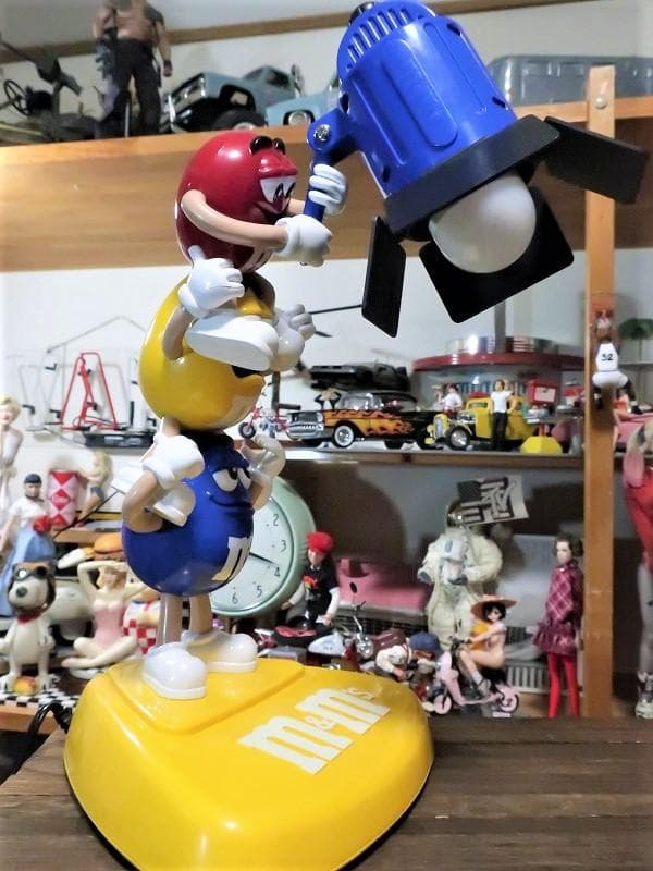 絶版★m&m's エムアンドエムズ ３人肩車 ライト ユニークでかわいらしい♪
