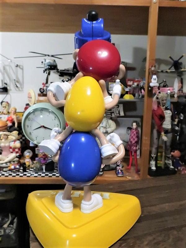 絶版★m&m's エムアンドエムズ ３人肩車 ライト ユニークでかわいらしい♪