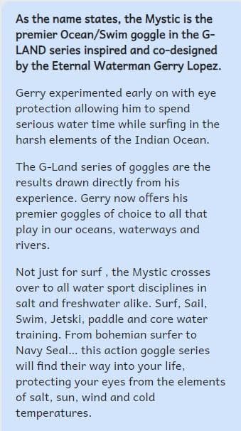 THIRD EYE THE MYSTIC ジエリーロペス オーシャン ゴーグルB