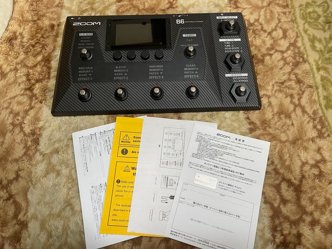 ZOOM B6 ベースマルチエフェクター