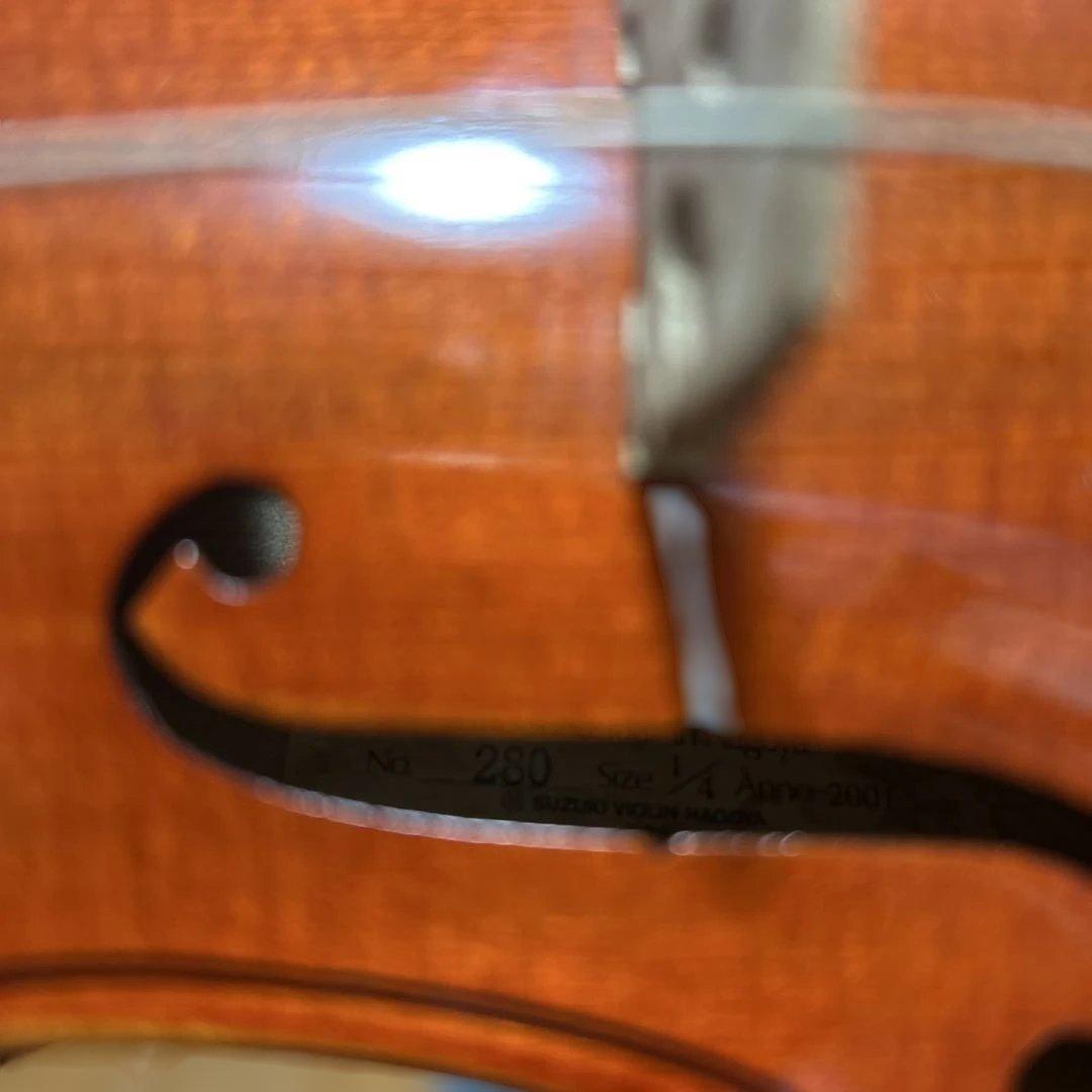 バイオリン本体 ケース付き　スズキ　1/4