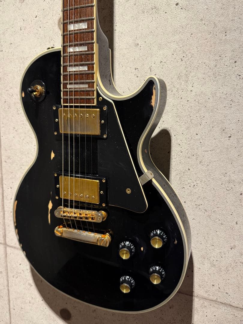 レスポールカスタム レプリカ ブラックビューティー　GOTOHパーツ