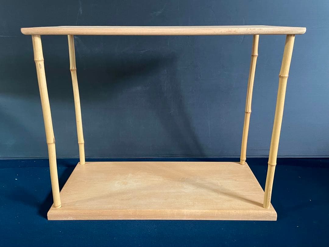 【良品】「祖」 竹台子 行台子 大棚 組立式 紙箱 茶道具 (27F③)