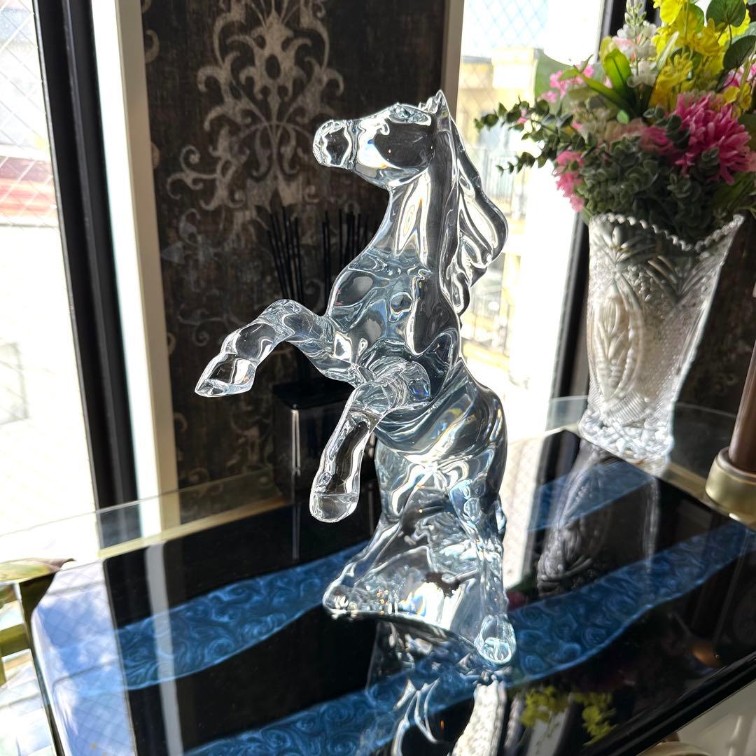【ほぼ新品】Baccarat バカラ 馬 マレンゴ クリア 37cm 箱入