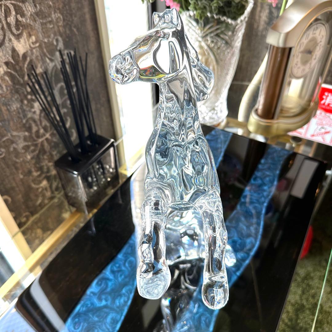 【ほぼ新品】Baccarat バカラ 馬 マレンゴ クリア 37cm 箱入
