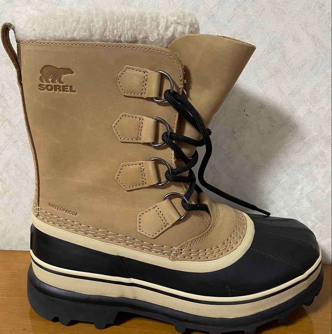 ソレル カリブー レディース バフ スノーブーツ 24cm