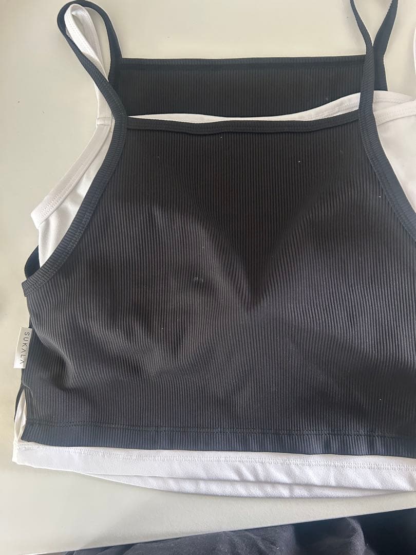 sukala リブコンビショートタンクトップ