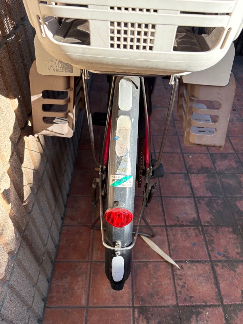 送料込　Yamaha Pas Natura　電動自転車　赤26インチ