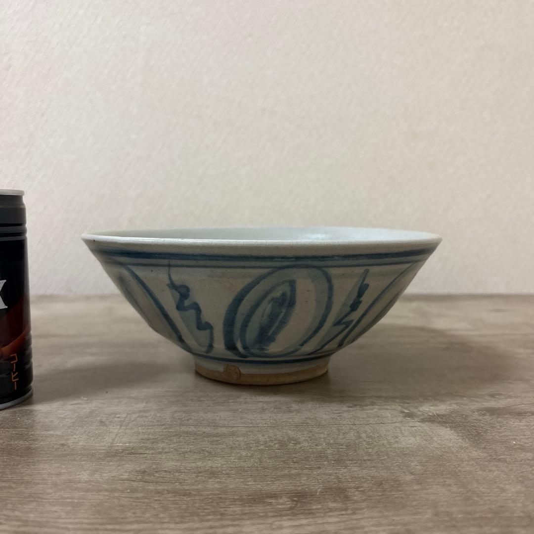 呉須繪　鉢　新井謹也（号 孚鮮そせん）　未使用　京焼　時代物