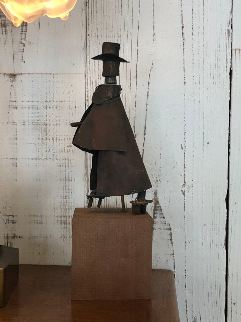 ◆395◆松林三吉　ブリキ　紳士像　人形