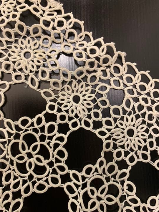 アンティークレースtatting 19世紀フランス製　襟