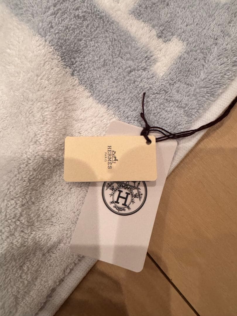 エルメス　バスタオル　新品　タグ付き　バスタオル 《アヴァロン》