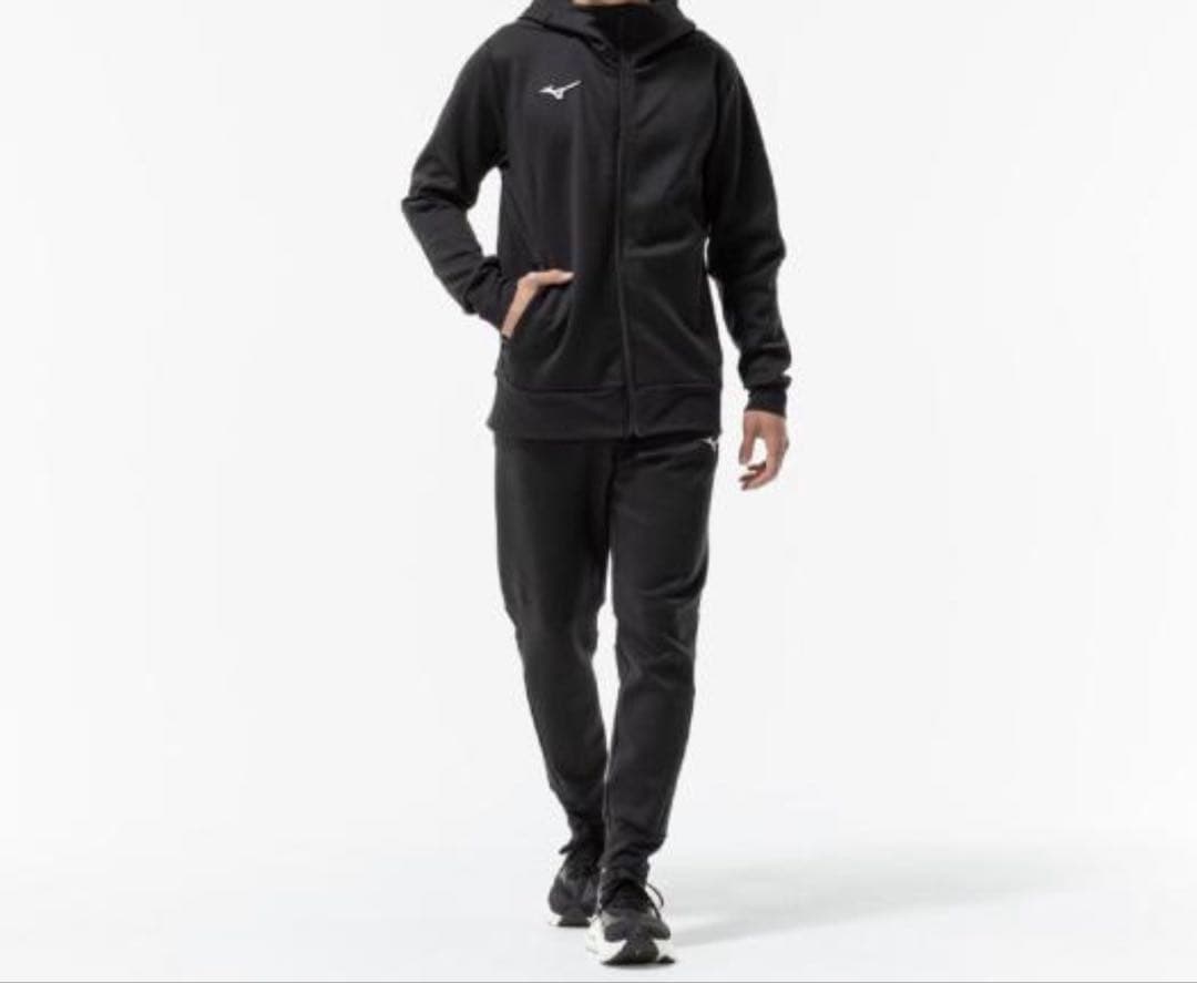 【新品未使用】ミズノ　ピーチタッチスウェットフーディ　Mサイズ　ブラック