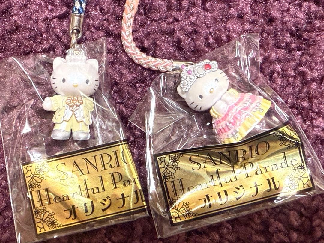 サンリオピューロランド　ハートフルパレード　根付け　ストラップ キティ＆ダニエル