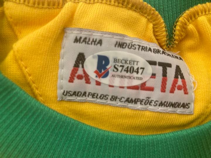 ブラジル代表　ペレ　サイン入りユニフォーム　ワールドカップ　優勝　激レア