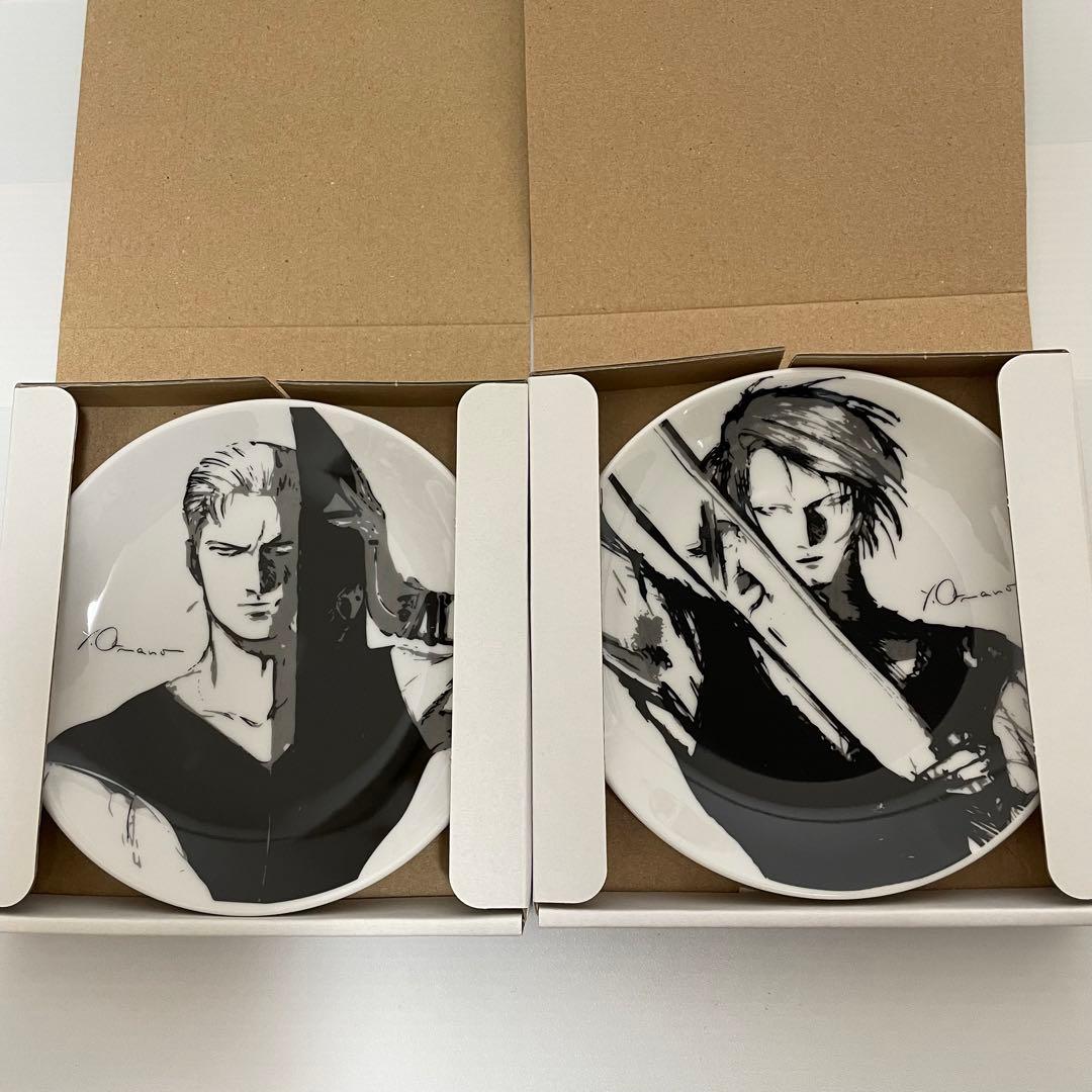 ファンタジーアート展 天野喜孝 FF8 サイファー スコール 絵皿