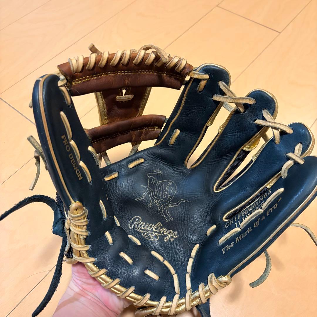 定価22000円　即戦力 良型　ローリングス　軟式 内野用　グローブ　メッシュ