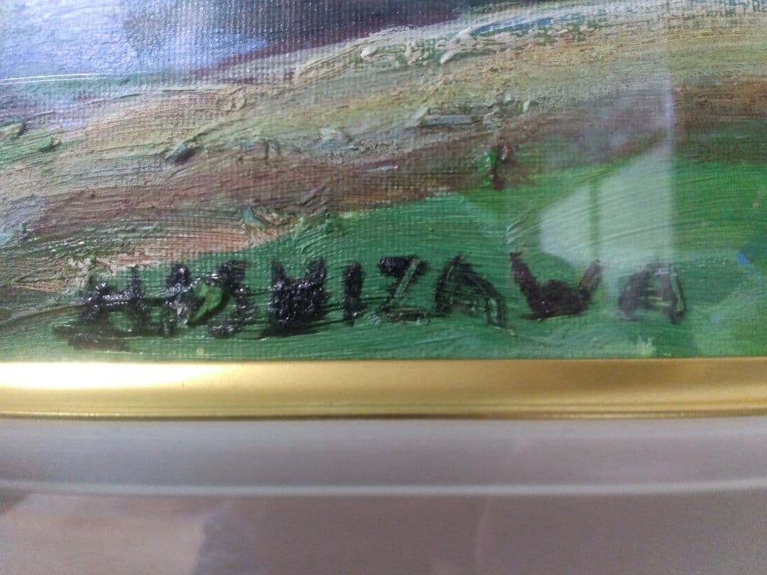 絵画シリーズNO1 油彩画 風景画 昭和レトロ 西澤 栄一画伯 「札幌」 F8号