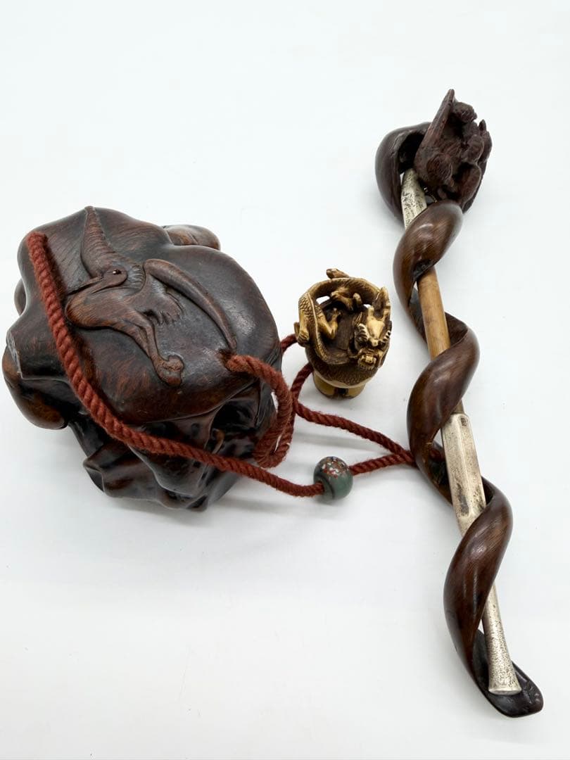 削除します！ 古美術　煙草　煙管　提げ物　根付　喫煙具一式