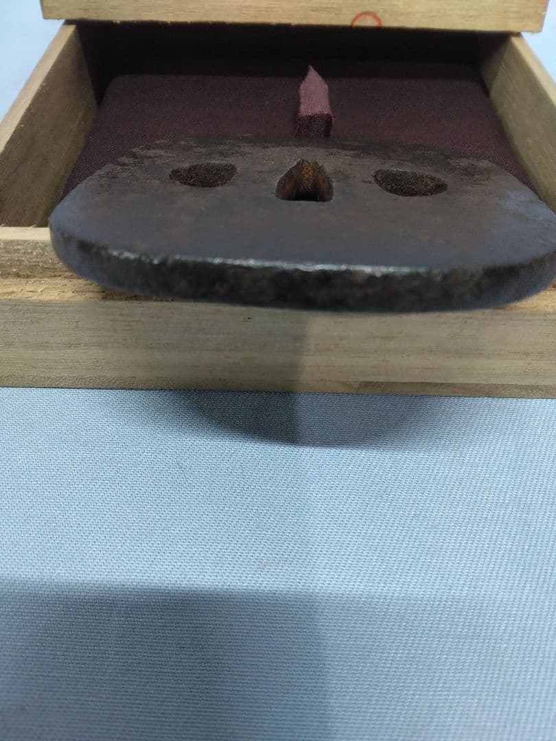 鉄製 板鍔　鍔　鐔　武具　武州住　刀剣