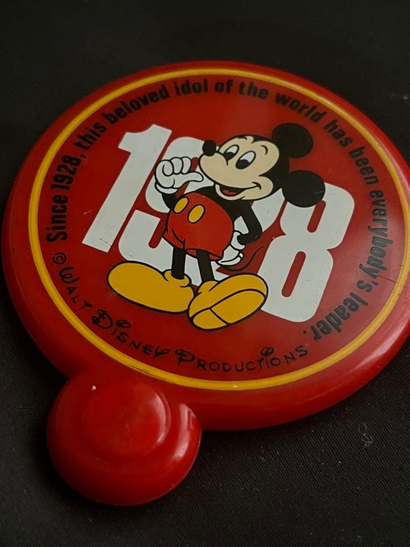 50年程前のビンテージミッキー手鏡　ミラー　プレミアム 昭和レトロ コレクション
