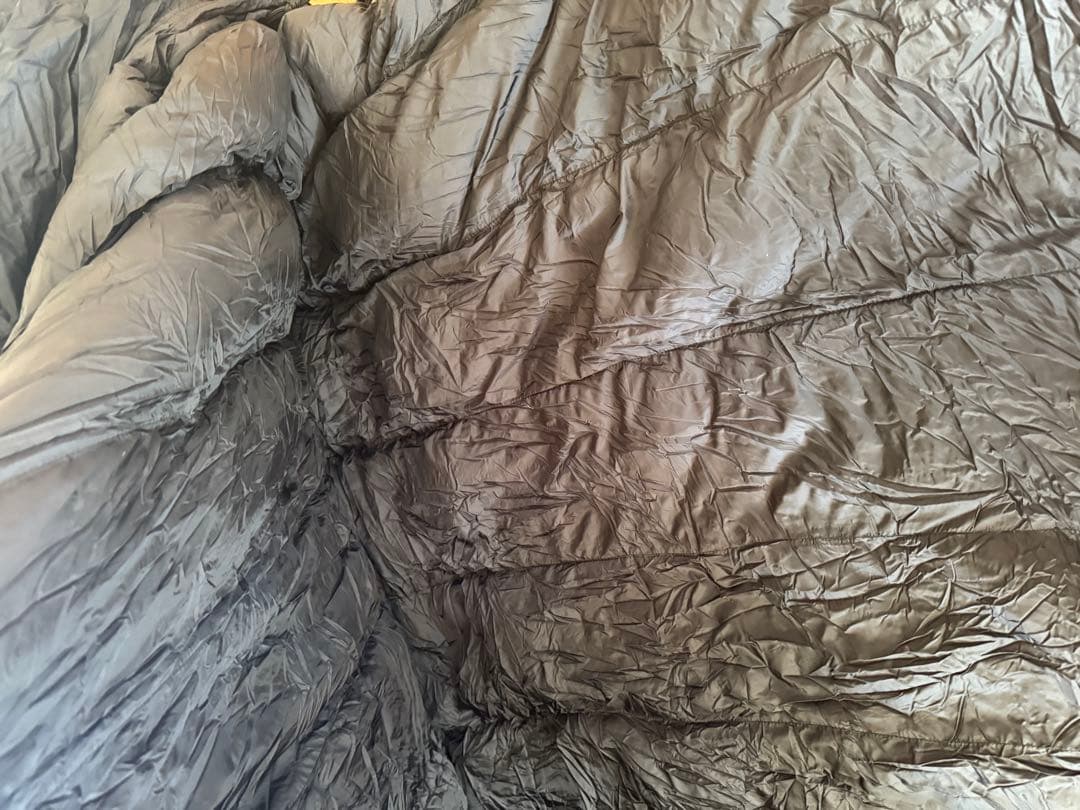 NANGA 寝袋 日本製 ダークグレー/ブラック