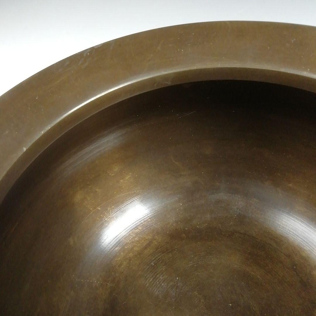 Ｗ３７　建水　『唐銅　不審庵伝来』『唐銅風炉師　黒瀬宗康』　共箱　茶道具