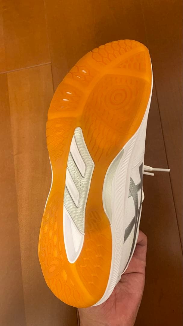 asics バレーボールシューズ 24.0cm ホワイト、シューズケース付き