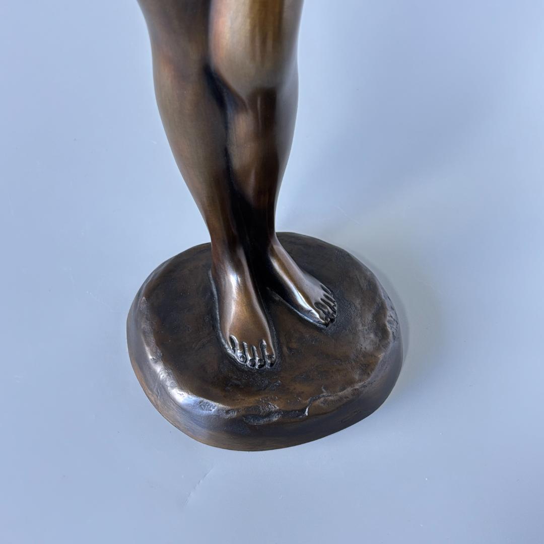 竹中正晴 ブロンズ像 はじらい 女性像 裸婦 高岡銅器 高さ62㎝