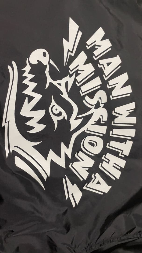 マンウィズ コーチジャケット Lサイズ ブラック 美品