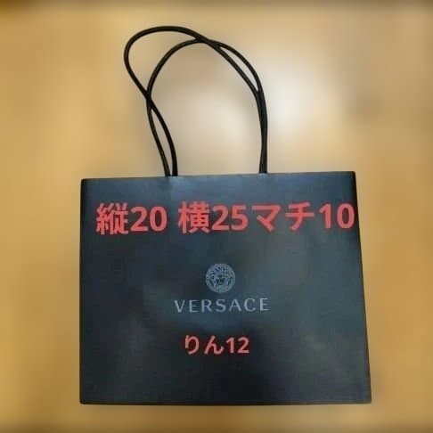 紙袋　ショッパー　ギフト　プレゼント　ラッピング　ヴェルサーチ　ステッカー