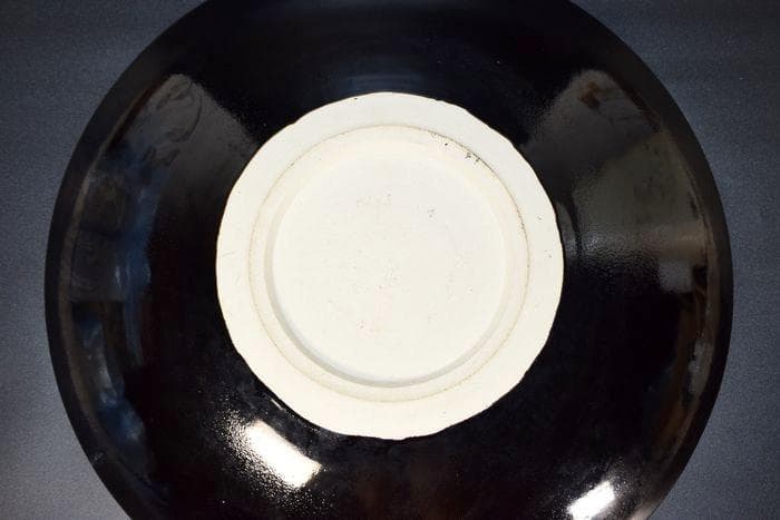 県重要文化財　林 正太郎　特別作品　淡黒　志野焼　大皿　真作保証　径59cm