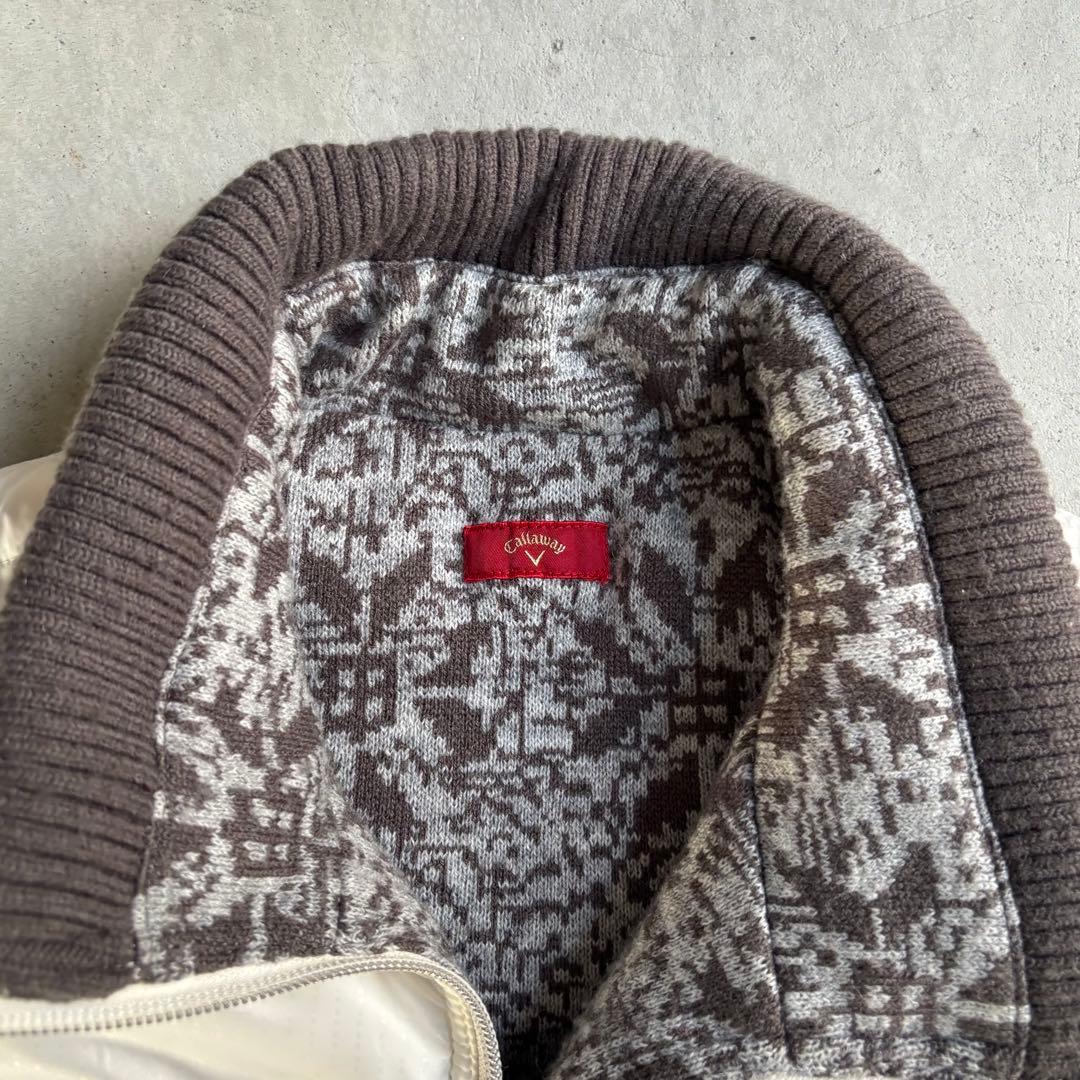 美品 キャロウェイ レッドレーベル ダウンベスト リバーシブル M