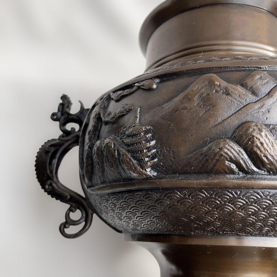 (432)珍しいレトロな金属製花生け道具のウスバタ、