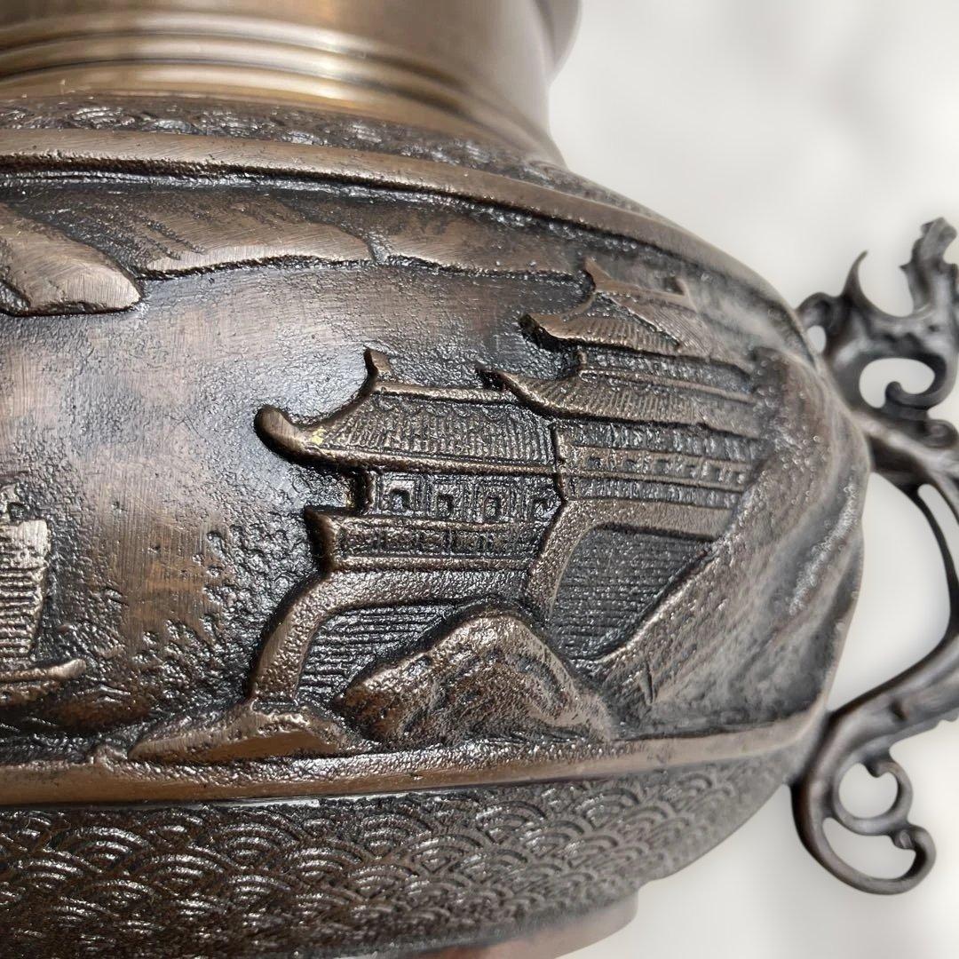 (432)珍しいレトロな金属製花生け道具のウスバタ、