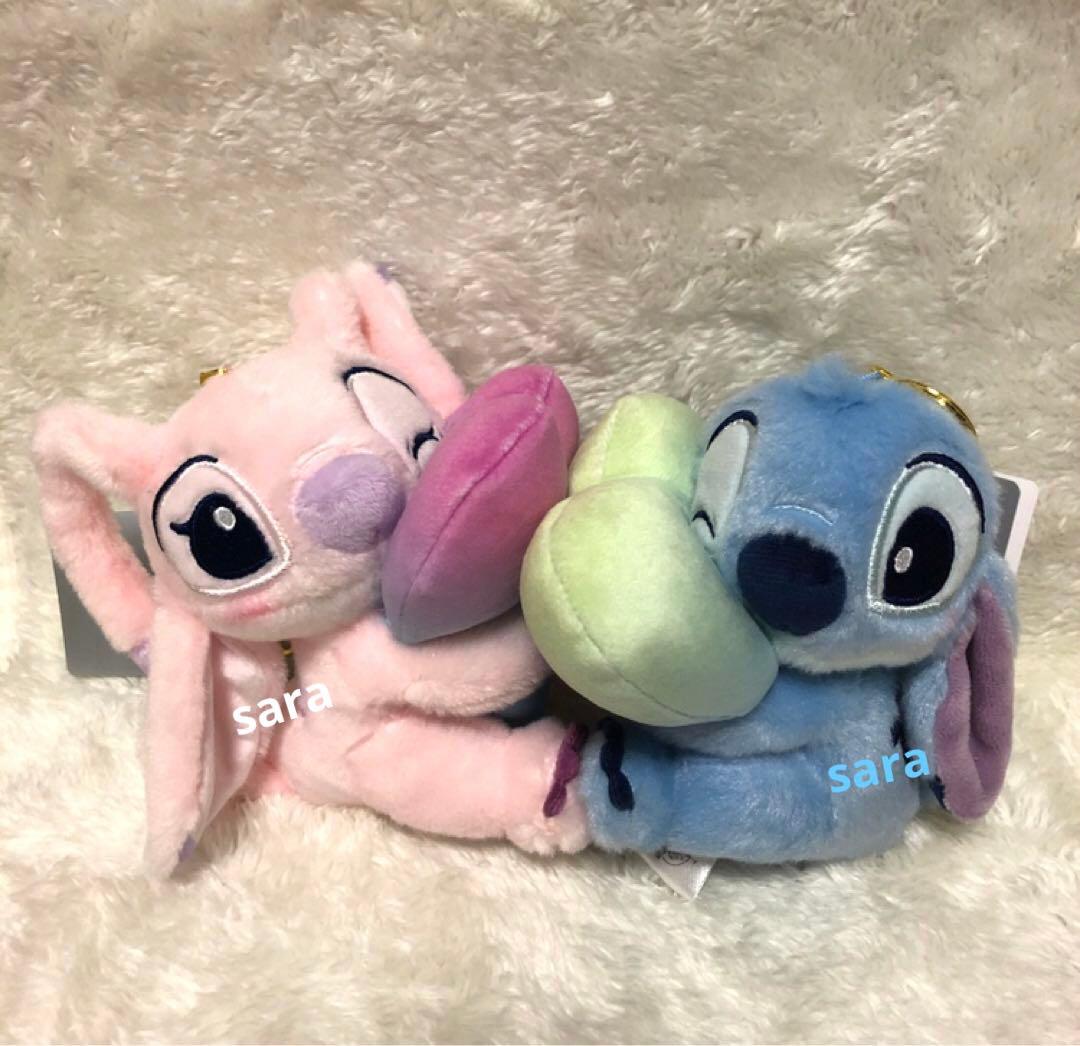 新品タグ付き★スティッチ エンジェル ぬいぐるみ キーチェーン　にこにこはーちょ