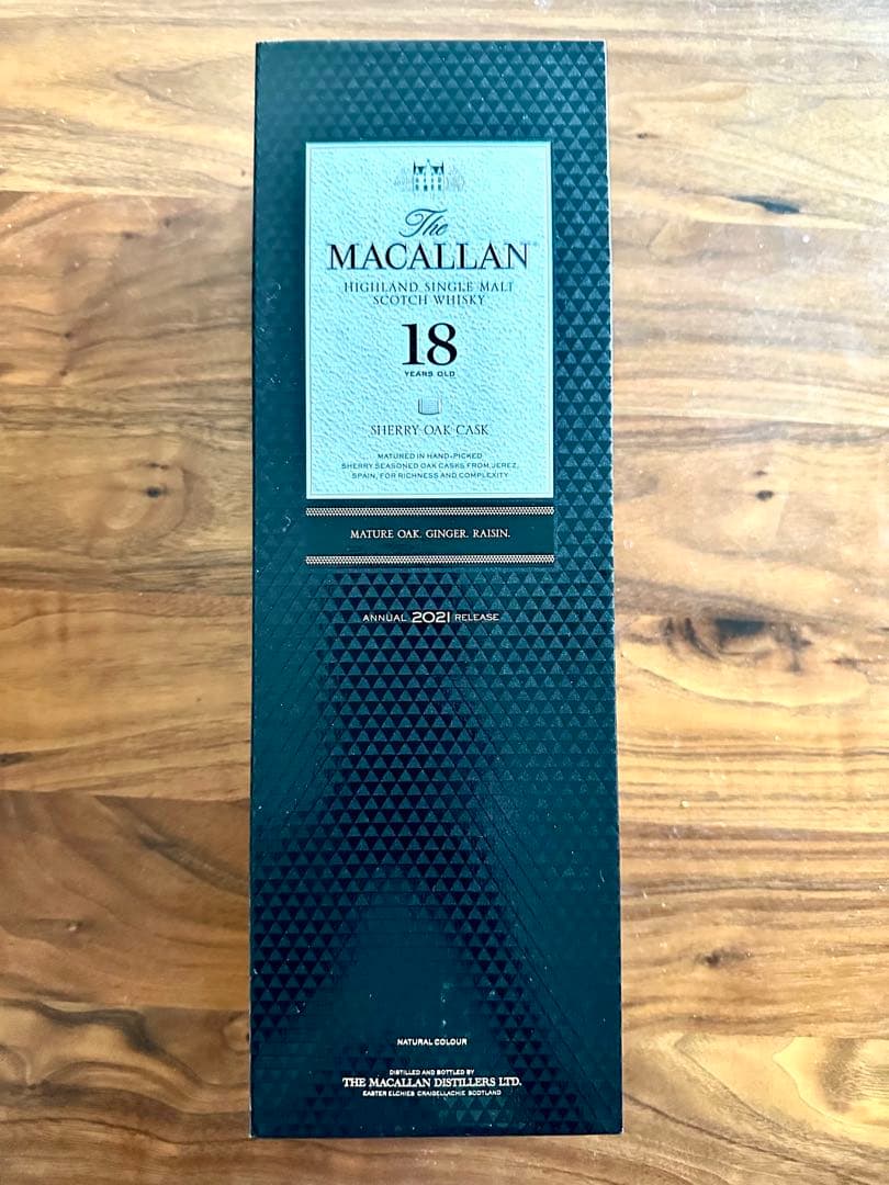 新品　ザ マッカラン 18年 2021年 シェリーオークカスク 700ml 箱付