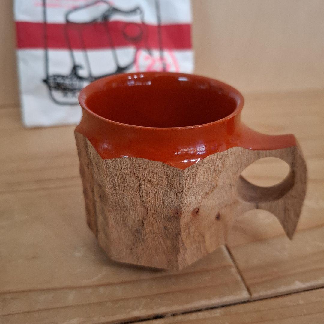 ジンカップ　赤漆 Urushi KIKISA Jincup M 袋付き②