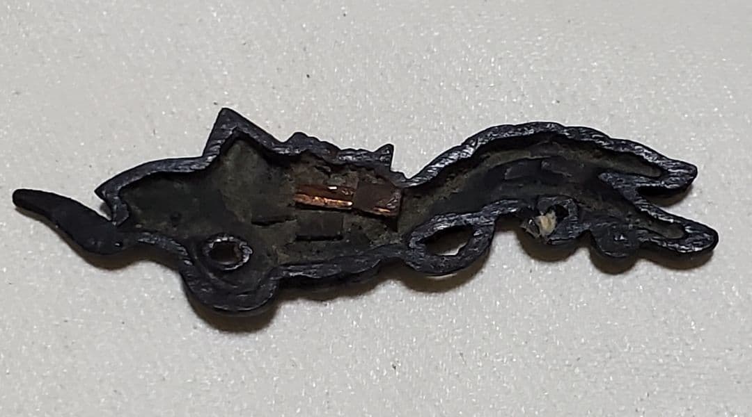 赤銅製　結び木賊(とくさ)の図　江戸時代