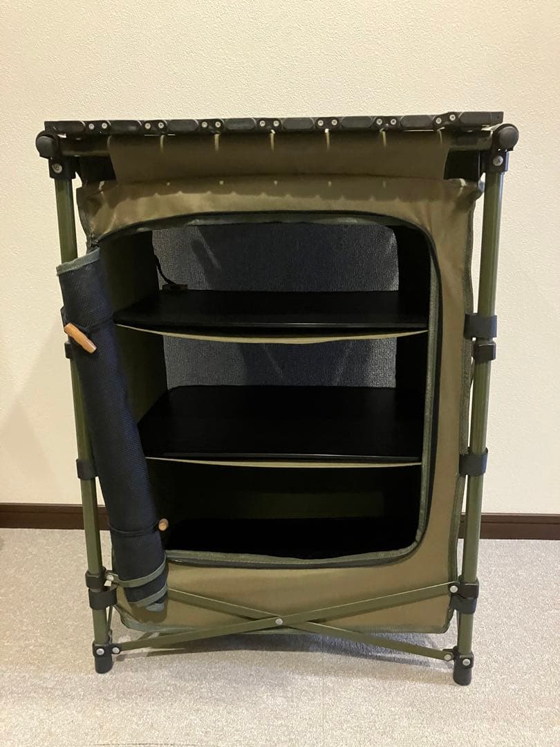 コールマン niko and サイド シェルフ カーキ サイド テーブル