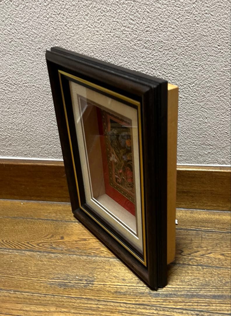 壁掛け　エナメルフラワー　アンティーク