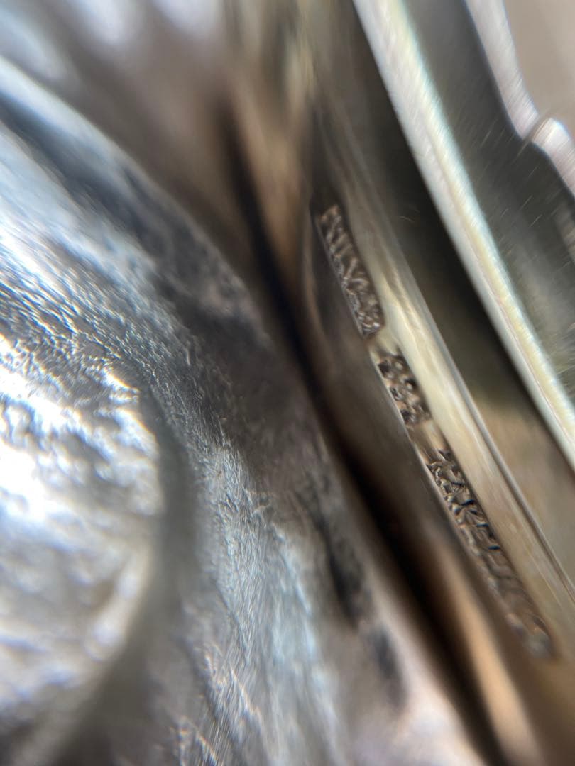 銀属製帆船模型 ガラスケース付き