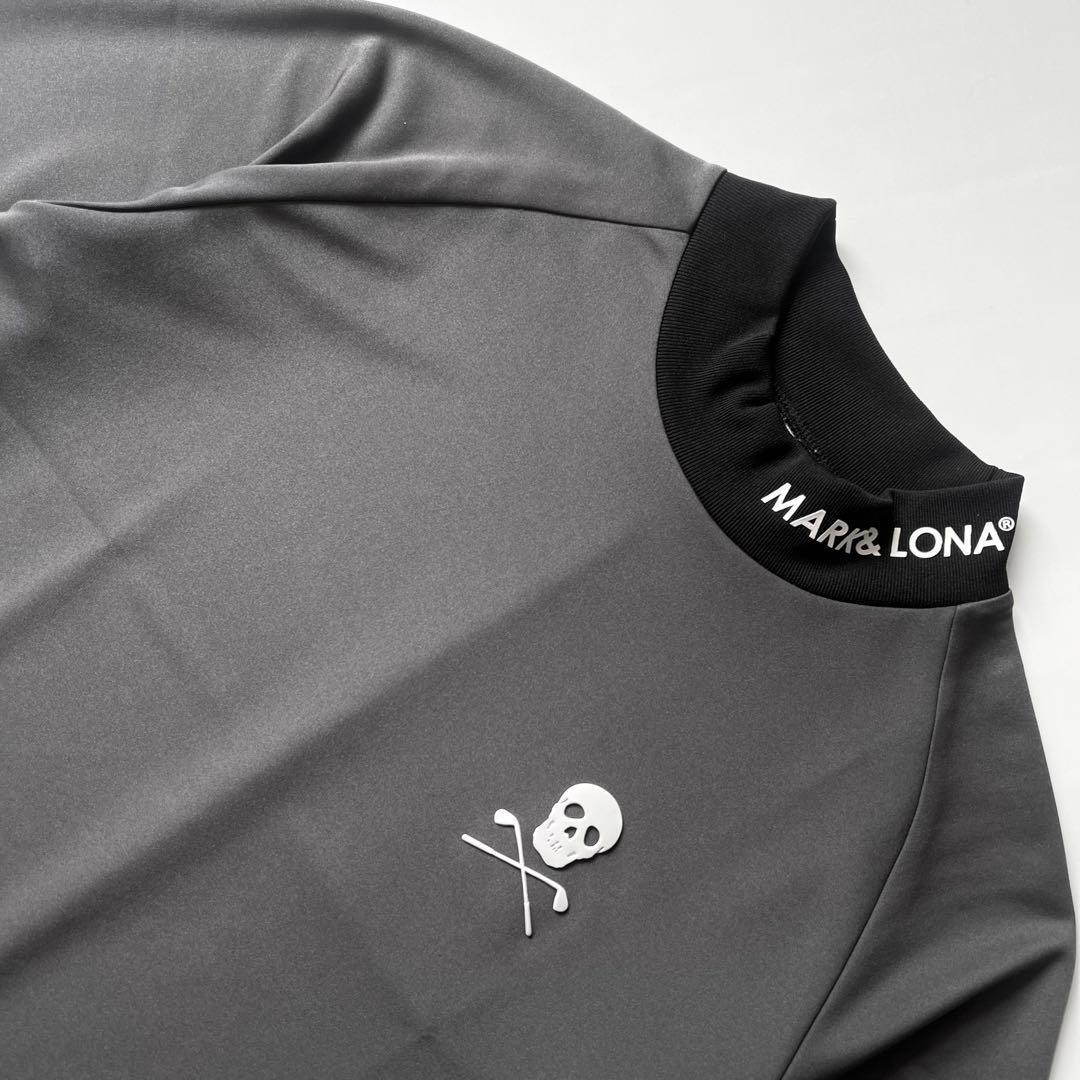 MARK&LONA マークアンドロナ　モックネック　メンズ　M ハイネック　ロゴ
