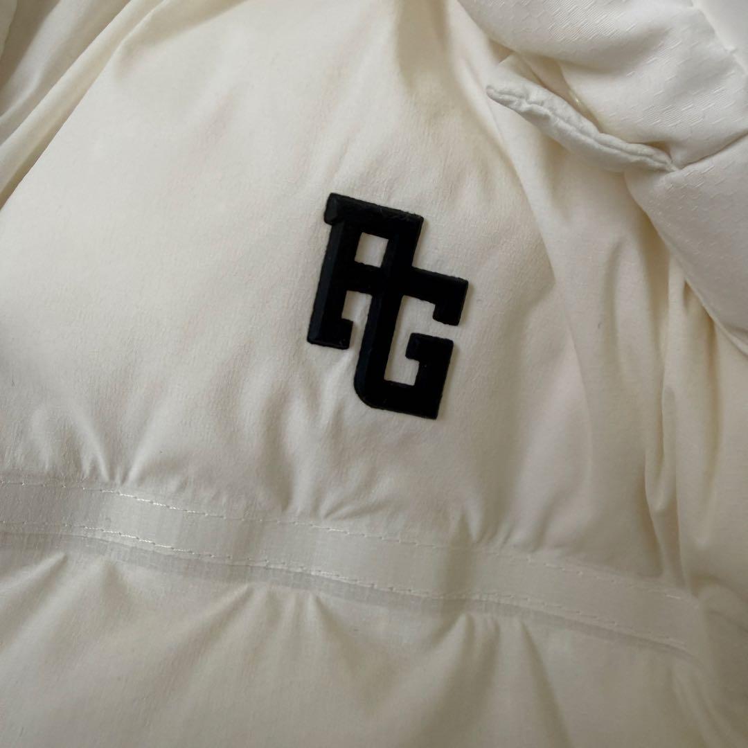 パーリーゲイツ　ダウン　ジャケット　ブルゾン　L〜XL相当 白　ドローコード付き