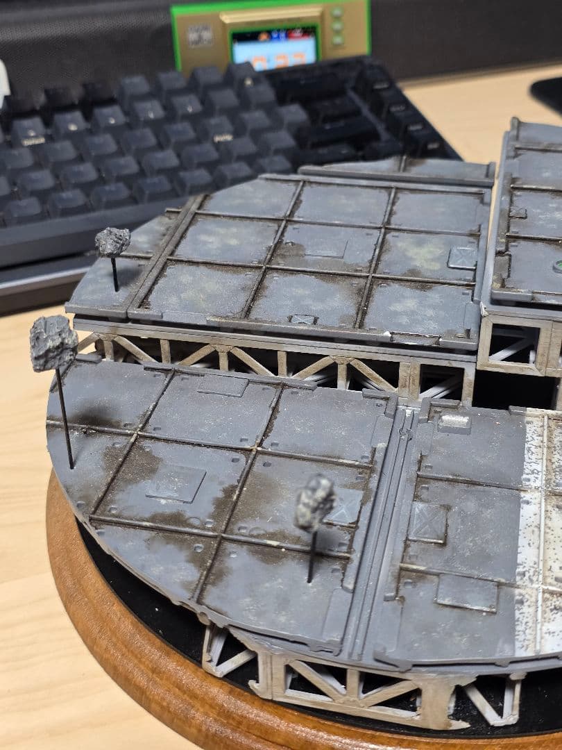 宇宙基地風ディスプレイベース 撮影用格納庫